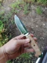 Ловен нож от лагер шх15 кован. , снимка 3