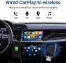 Нов CarPlay адаптер за кола 2025, Бърза Bluetooth + WiFi връзка автомобил, снимка 2