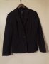 Ново черно сако с дълъг ръкав M 38 размер тънко райе