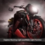Kinstecks ​​[Нова версия] 4 бр. Мотоциклетни мигачи, мигачи за мотоциклет, дневни светлини, снимка 2