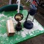 Антикварен газов фенер и газена лампа, снимка 3