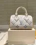 Louis Vuitton Дамска Бяла Малка Чанта С Къса И Дълга Дръжка Код DST79, снимка 7