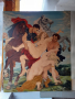 Огромна майсторска картина масло на платно Рубенс подпис