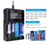 Зарядно у-во XTAR VC4SL, 4 гнезда, LCD дисплей, USB, LiIon & NIMH, 18650, CR123, AA, AAA

, снимка 1