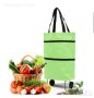 ✨Мултифункционална сгъваема пазарска чанта с механизъм на колела - зелена, оранжева, снимка 1 - Други стоки за дома - 41567176