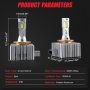 Крушки за фарове D1S D1R Led Диодни,12 000 LM Plug Play директен монтаж Hid -Led Canbus без грешки 2, снимка 3