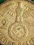 Сребърна монета 2 райхсмарки 1938г. Германия Трети Райх с Свастика за КОЛЕКЦИОНЕРИ 37821, снимка 3