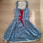 Баварски комплект Dirndl рокля с престилка Cottagecore XS , снимка 3