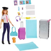 Barbie Барби на път самолет с пилот кукла Barbie и 15 аксесоара, снимка 6 - Кукли - 41506297