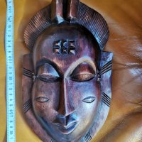 Африканска маска Бауле, снимка 3 - Антикварни и старинни предмети - 39958948