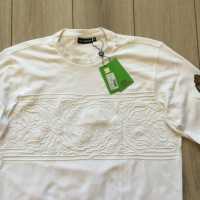 НОВА оригинална бяла памучна фланела блуза LA MARTINA размер XL от Италия, снимка 2 - Блузи - 44527508