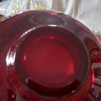 Кристална фруктиера купа ръчно рисувана , снимка 6 - Антикварни и старинни предмети - 40780338