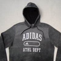 Adidas Essential Fleece Hoodie оригинално горнище XL Адидас суичър, снимка 2 - Спортни дрехи, екипи - 40394173