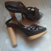 Сандали дърво и кожа MAX&Co, снимка 8 - Дамски елегантни обувки - 34122373