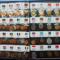 Албум с монети от 60 РАЗЛИЧНИ държави от цял свят, един оригинален и полезен  подарък, снимка 4 - Нумизматика и бонистика - 41506603