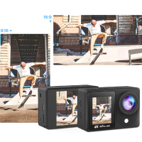 Екшън камера C26 – 4K/30fps с WIFI водоустойчива до 30 метра /SPK064/, снимка 3 - Камери - 44513311