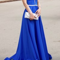 Абитуриентска рокля - цвят кралско синьо, снимка 1 - Рокли - 42014661