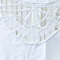 Красива кръгла бяла покривка памук, снимка 6 - Покривки за маси - 41711597