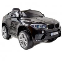Оригинален черен електрически автомобил BMW X6M с дистанционно управление, електромобил за деца, дет