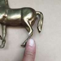 месингова статуетка-кон, снимка 4 - Антикварни и старинни предмети - 42110388