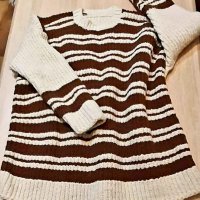 Пролетно намаление на21лв-УНИСЕКС,Ръчно плетен пуловер-100%истинска вълна, снимка 1 - Блузи с дълъг ръкав и пуловери - 39641102