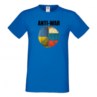 Мъжка тениска ANTI WAR,спрете войната, подкрепям Укркайна, снимка 2 - Тениски - 36115193
