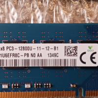 8GB (2x4GB) DDR3 PC3-12800U , снимка 9 - RAM памет - 44806610