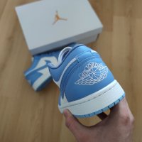 Нови Оригинални Обувки Размер 40 Номер Nike UNC Blue Сини Бели Маратонки унисекс , снимка 4 - Маратонки - 40312802