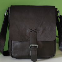 STRELLSON - Мъжкa чантa за през рамо - естествена кожа, снимка 9 - Чанти - 42115160