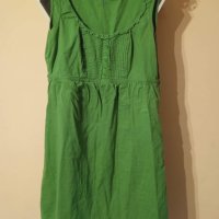 Разкроена рокля в зелено Есприт, снимка 1 - Рокли - 41209272