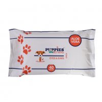 PUPPIES Мокри кърпи за домашни любимци за очи и уши Кучешки мокри кърпи, снимка 1 - За кучета - 38613807