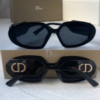 Dior 2023 дамски слънчеви 2 цвята черни кафяви, снимка 2 - Слънчеви и диоптрични очила - 40539077
