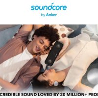 2023 Anker Soundcore 3 BassUp 100% Титан Диафрагма 40kHz 24ч IPX7 Spotify iPhone Siri Гласов Контрол, снимка 2 - Слушалки и портативни колонки - 41381739