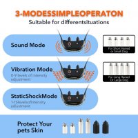 Електрически нашийник телетакт за обучение на кучета Anti Bark Stop Shock , снимка 3 - За кучета - 39885715