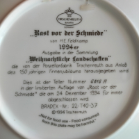 Порцелан чиния Tirschenreuth Feldkamp Germany Limited Edition 1994 6816A, снимка 15 - Колекции - 44840974