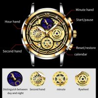 LIGE 2022 Нова мода Мъжки часовник Календар Неръждаема стомана Топ марка Луксозен спортен хронограф , снимка 2 - Мъжки - 36017329
