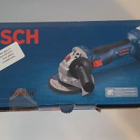 Bosch GWS 180-li, акумулаторен ъглошлайф 18V, solo версия, безчетков,ергономичен, тънка ръкохватка, снимка 2 - Други инструменти - 42011029