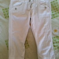 Дамски бели панталонки M, L/28, 29, 30, 31+подарък блуза M, L, снимка 3 - Къси панталони и бермуди - 40940845
