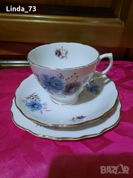 Троен сет за чай-"Royal Vale".Вмест.-200мл. Внос от Германия. , снимка 1