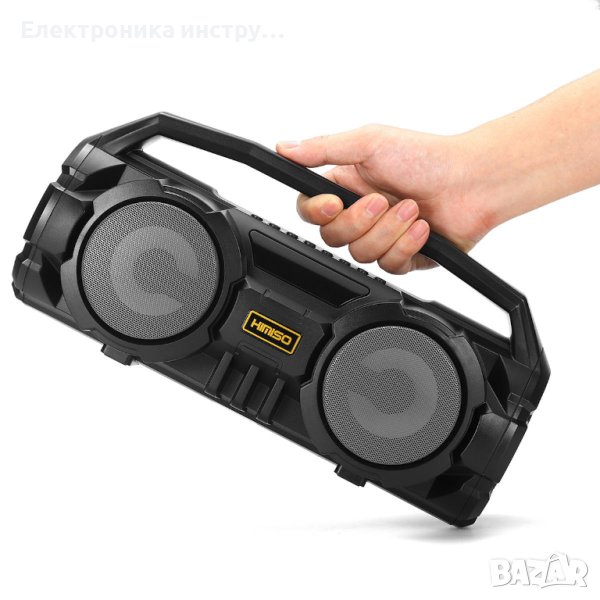 Мощно двойно караоке  KIMISO KM-S1 с микрофон, Блутут, MP3, 10W RMS, снимка 1