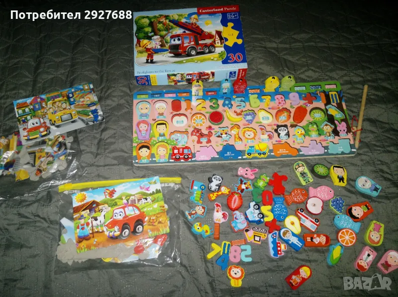 дървени играчки , пъзели, кубчета,мозайка,лабиринт, снимка 1