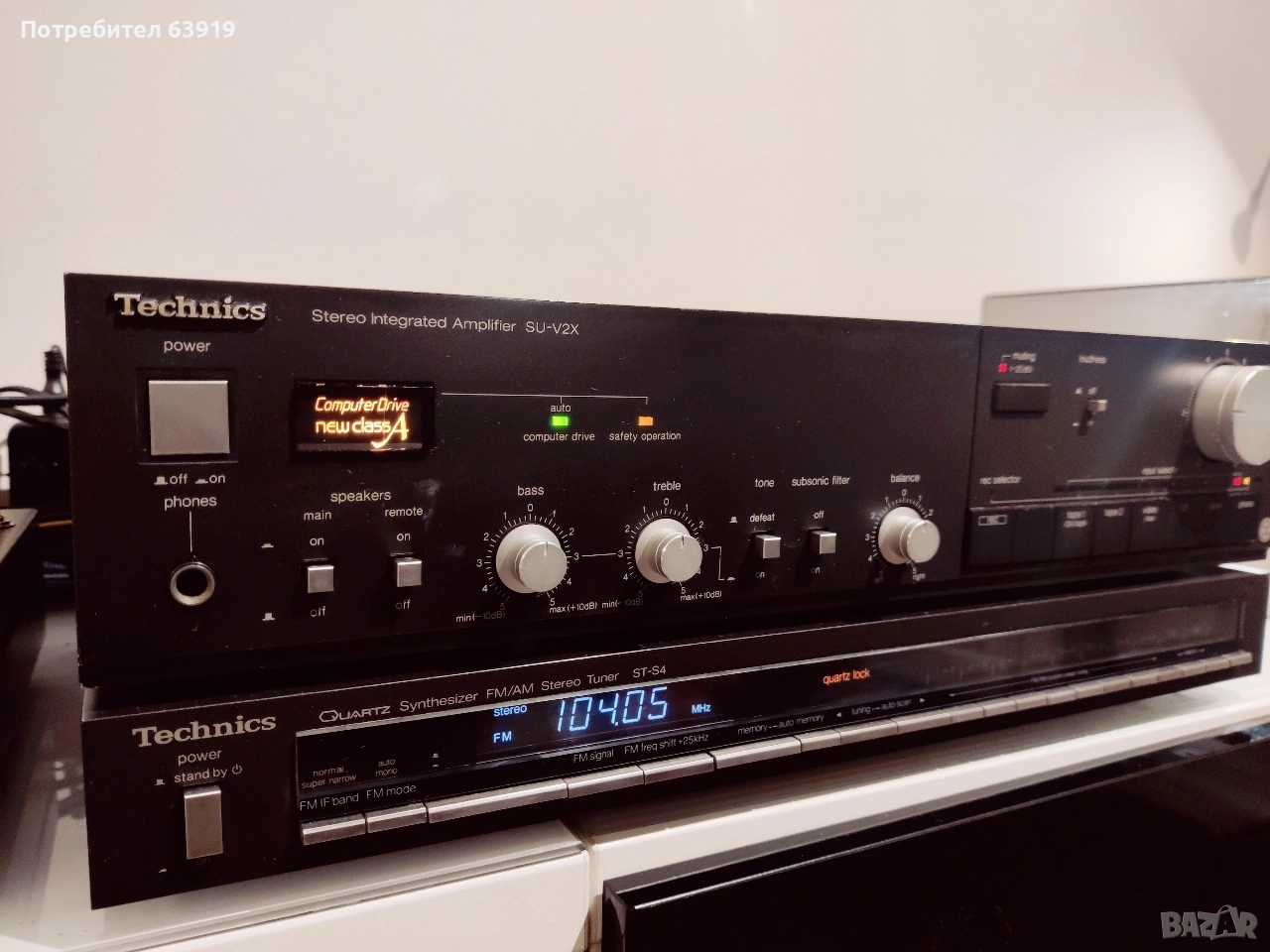 Technics SU-V2X tuner ST-S4 slim, снимка 1