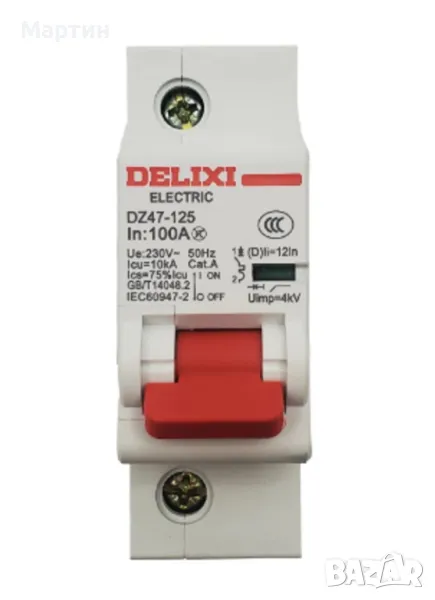 DC автоматичен предпазител 100А прекъсвач соларна система, снимка 1