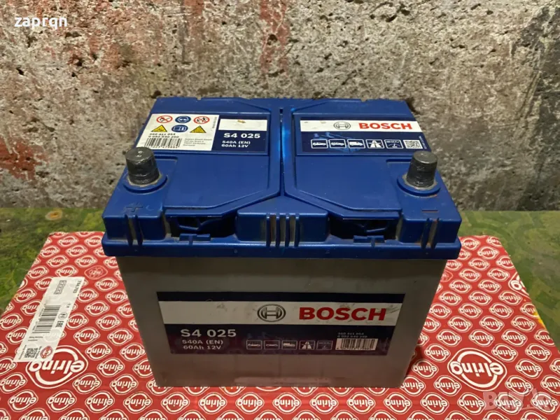 Акумулатор Bosch/Бош S4 60 амп/ч 540 А Азиатка L+ с гаранция , снимка 1