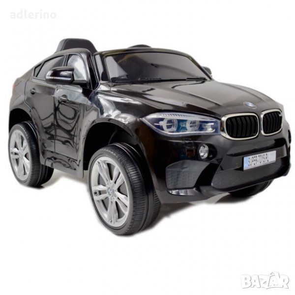 Оригинален черен електрически автомобил BMW X6M с дистанционно управление, електромобил за деца, дет, снимка 1