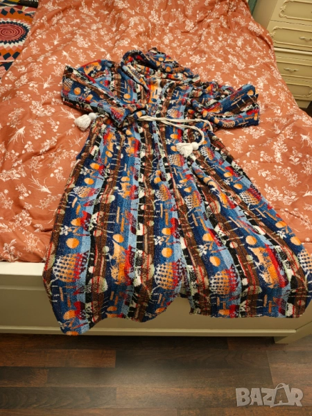 Български  халат Панагюрище старо  производство, снимка 1