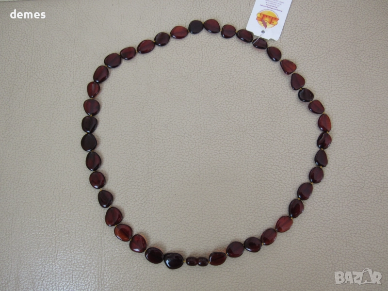 Дамско колие-кръг от първокласен балтийски кехлибар, снимка 1