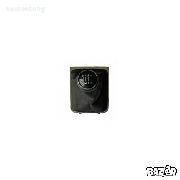 Топка за скоростен лост с маншон за VW Passat B6 (05-10) 6 ск черна , снимка 1