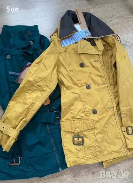 НОВО 2бр дамска парка горчица и зелено, снимка 1