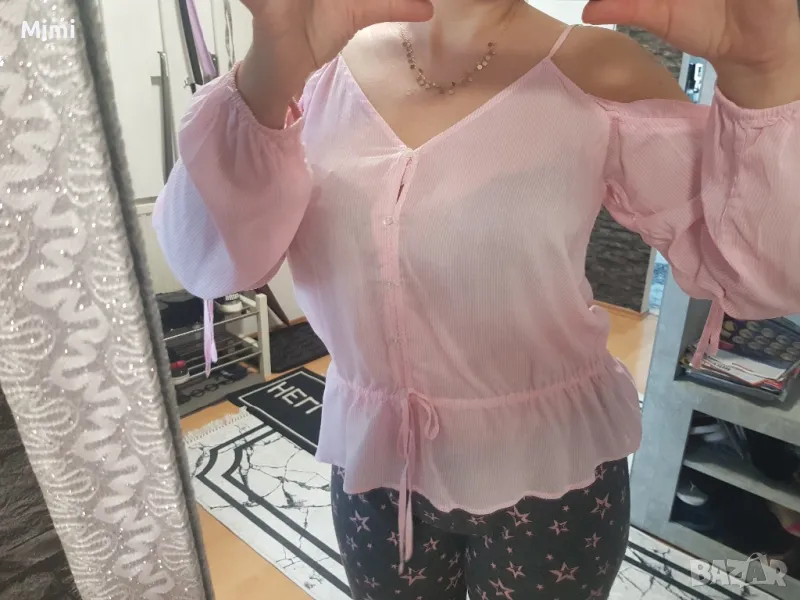 Нова!!!H&M Блуза с голи рамене M, снимка 1